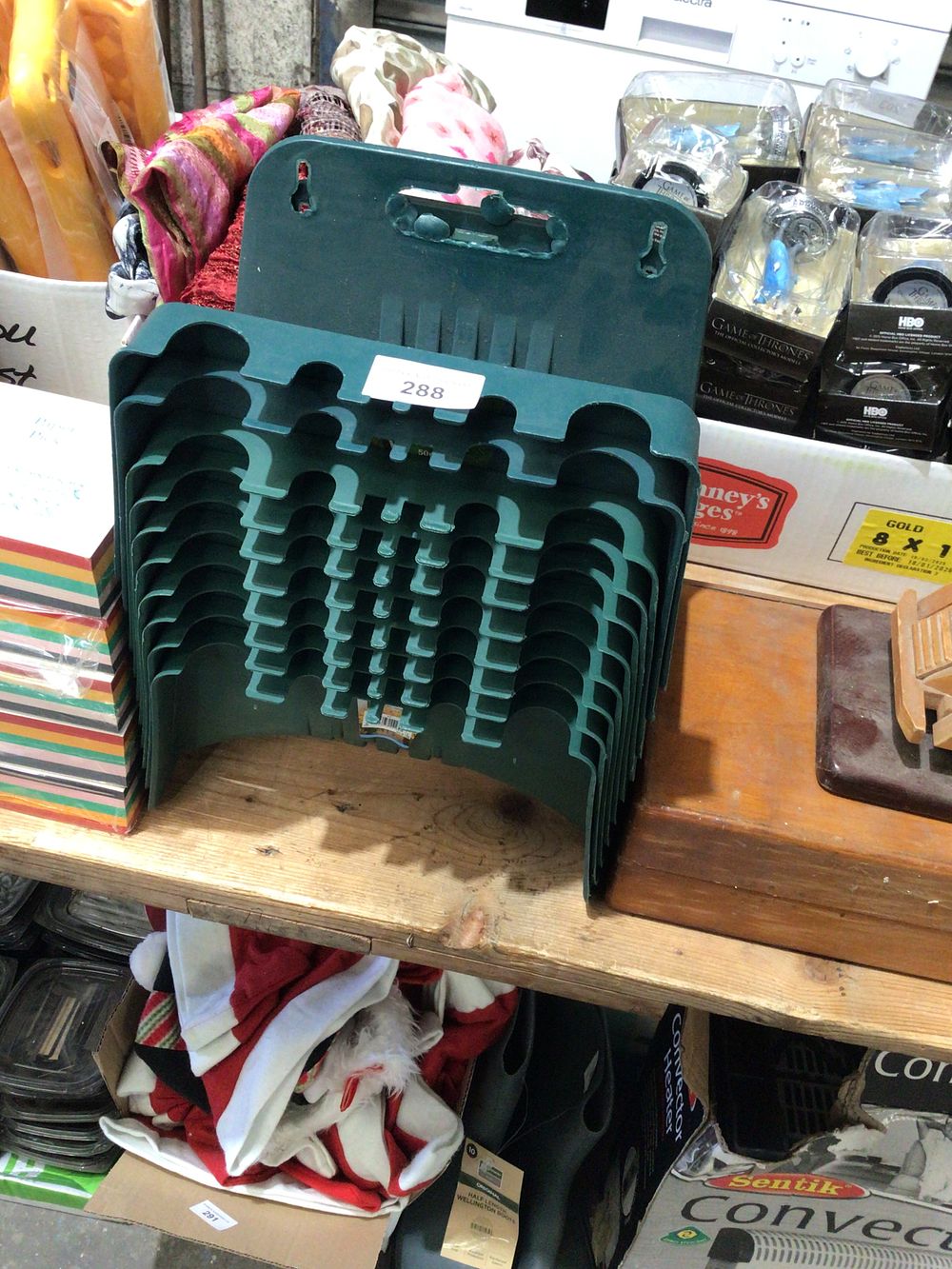 Lot 288: 10 x new kingfisher plastic garden hose wall...