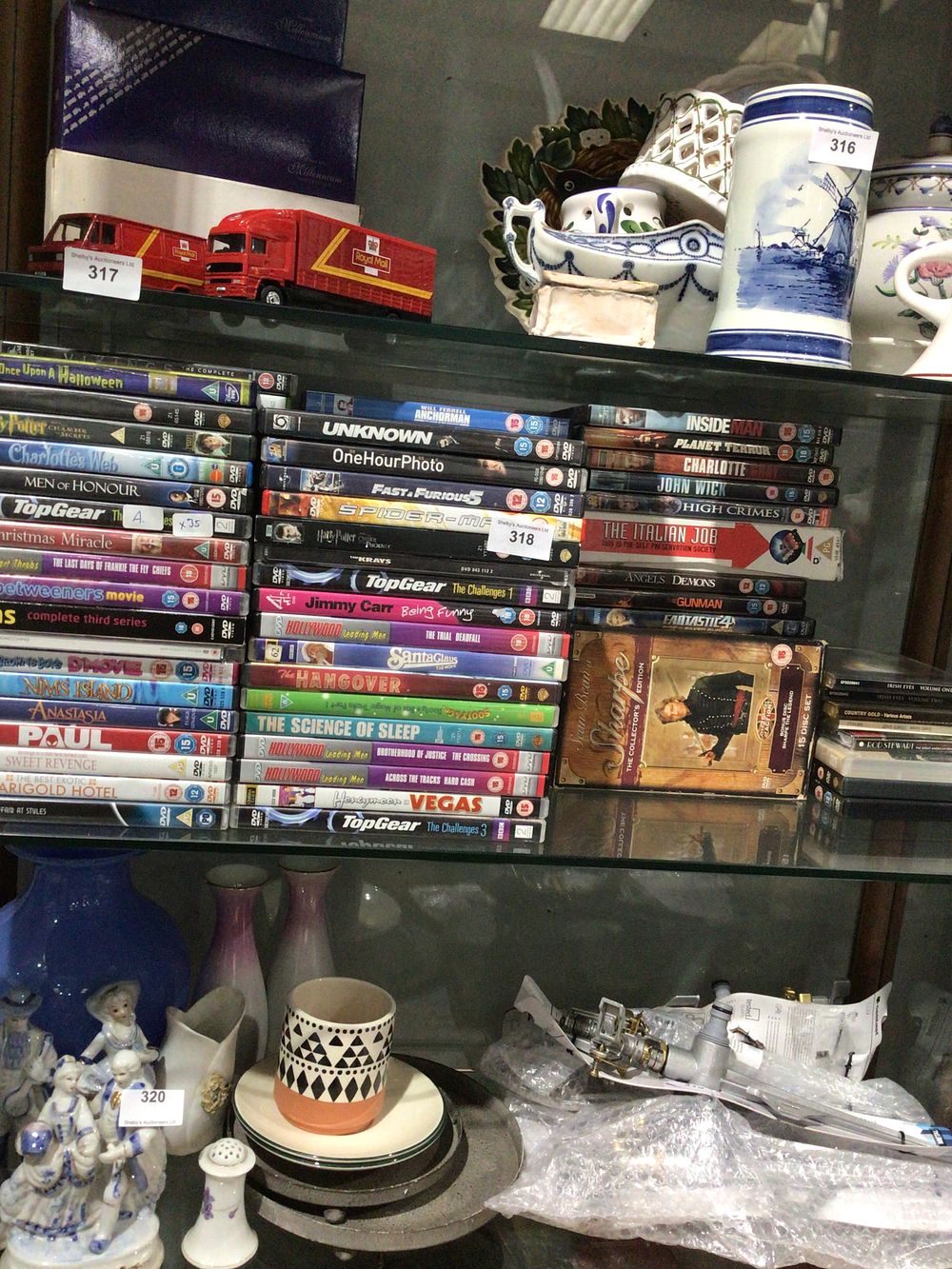 Lot 318: Selection of various genre dvds