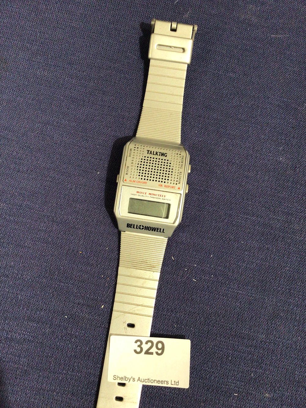 Lot 329: Bell Howell vintage talking watch