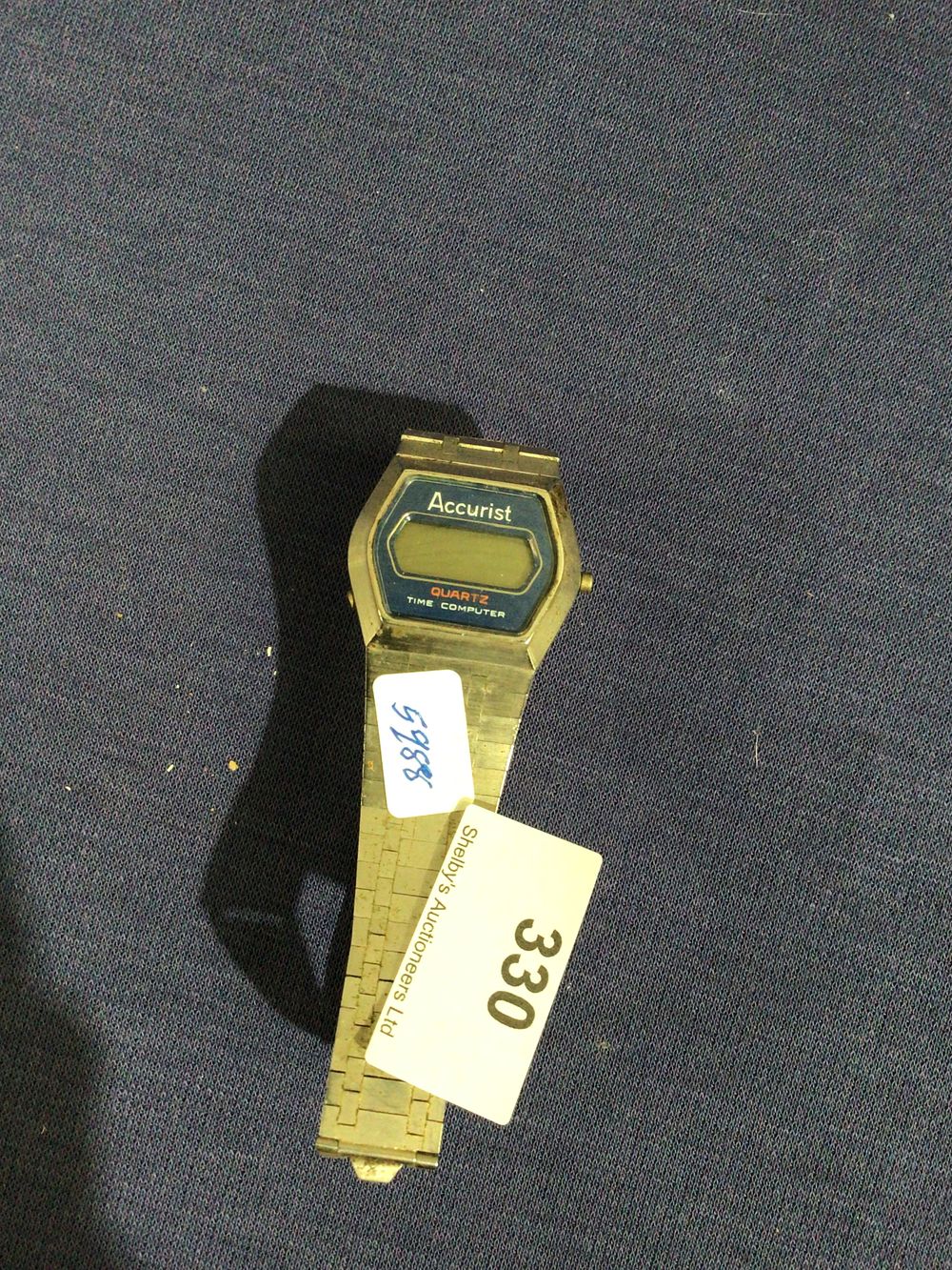 Lot 330: Accurist time computer quarts watch