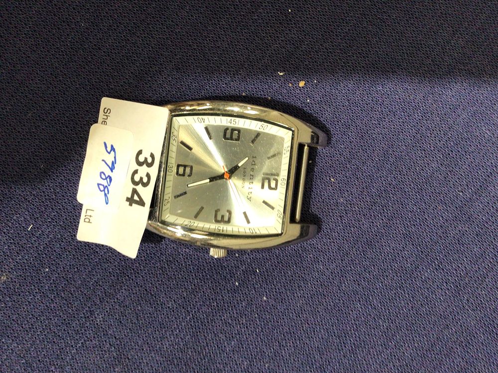 Lot 334: Identity London gents watch no strap