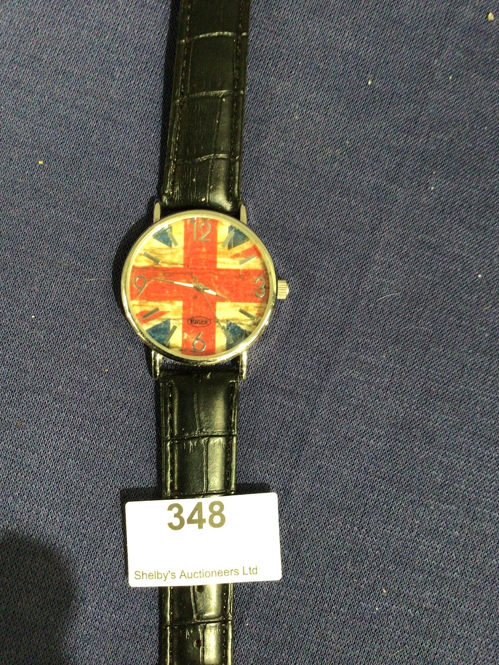 Lot 348: Union Jack gents watch
