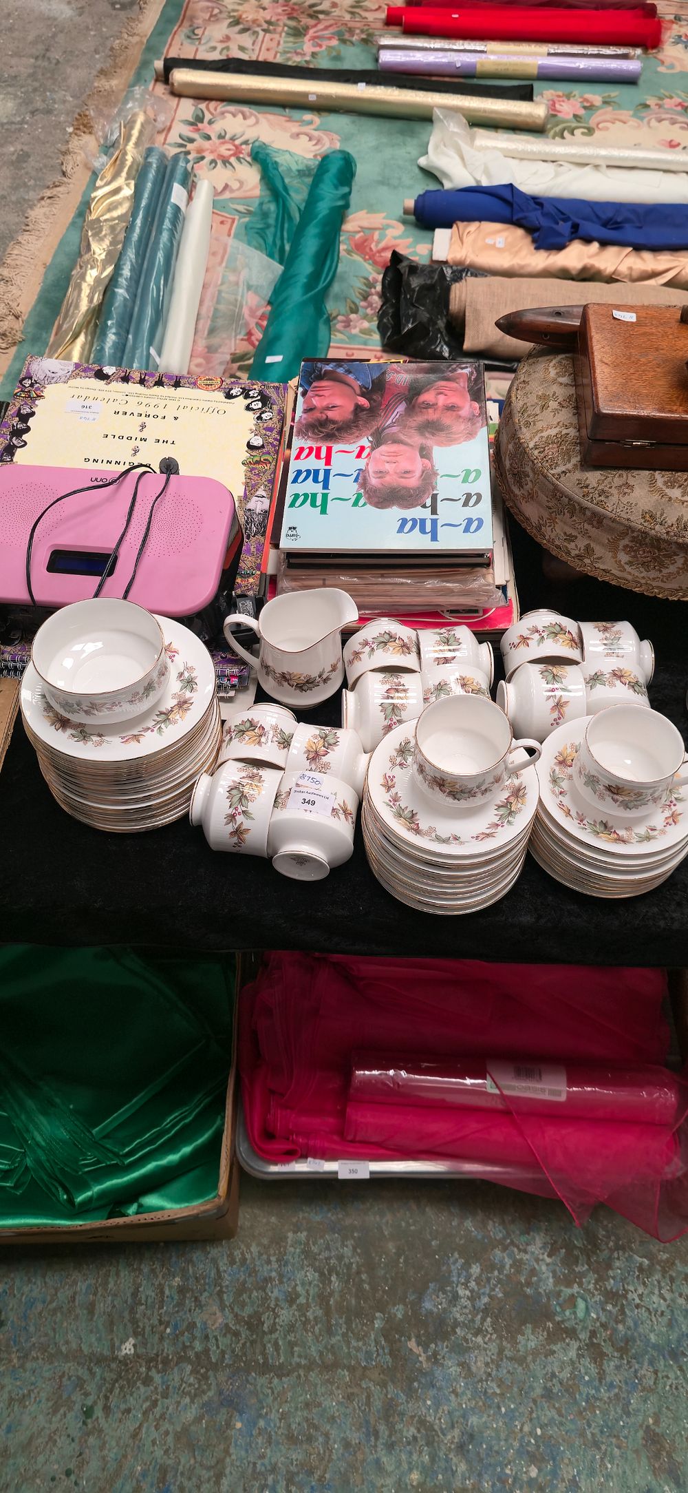 Lot 349: 53 pieces of Royal standard fine bone china...
