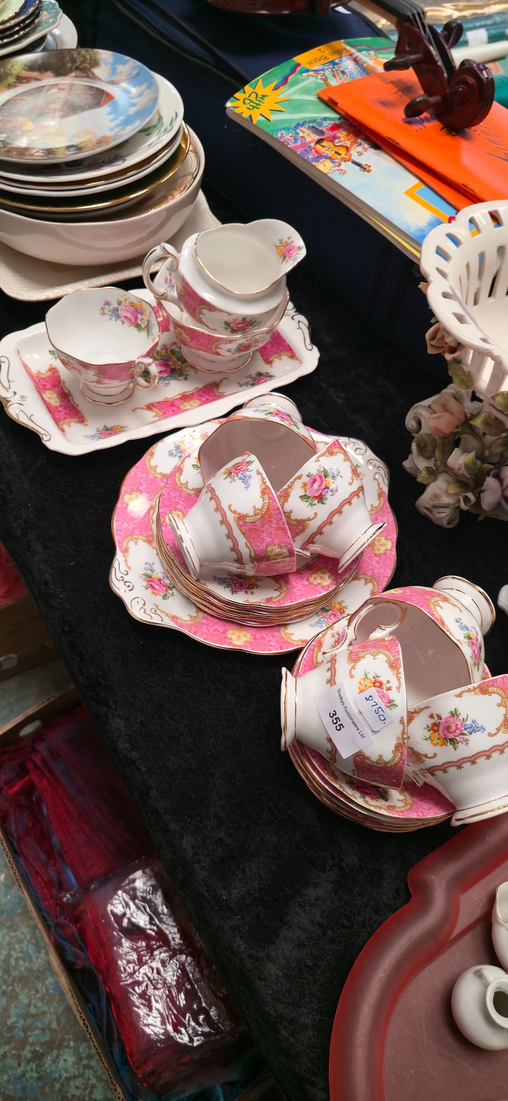 Lot 355: 23 pieces of Royal Albert lady, Carlisle pattern...