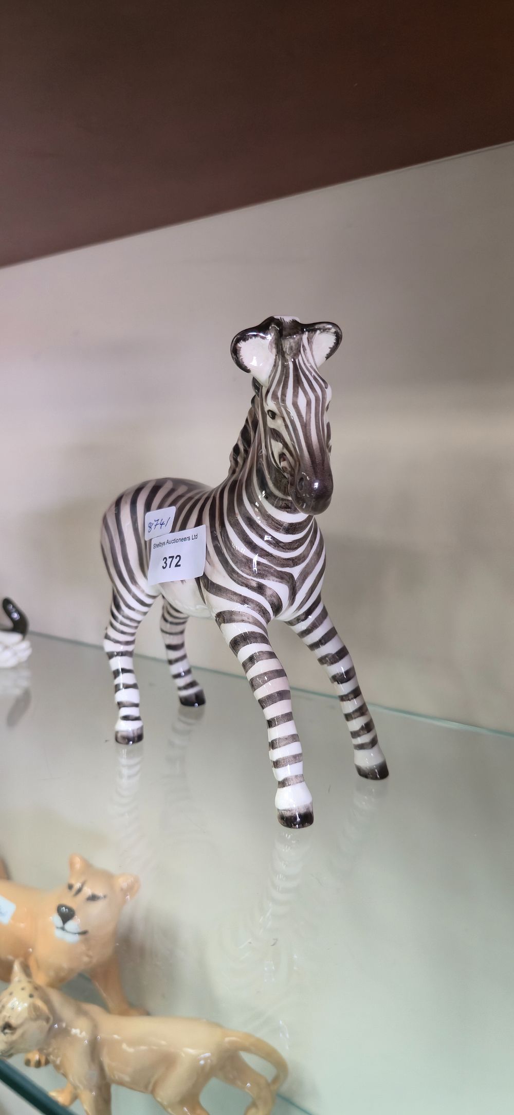 Lot 372: Beswick porcelain, zebra, figurine