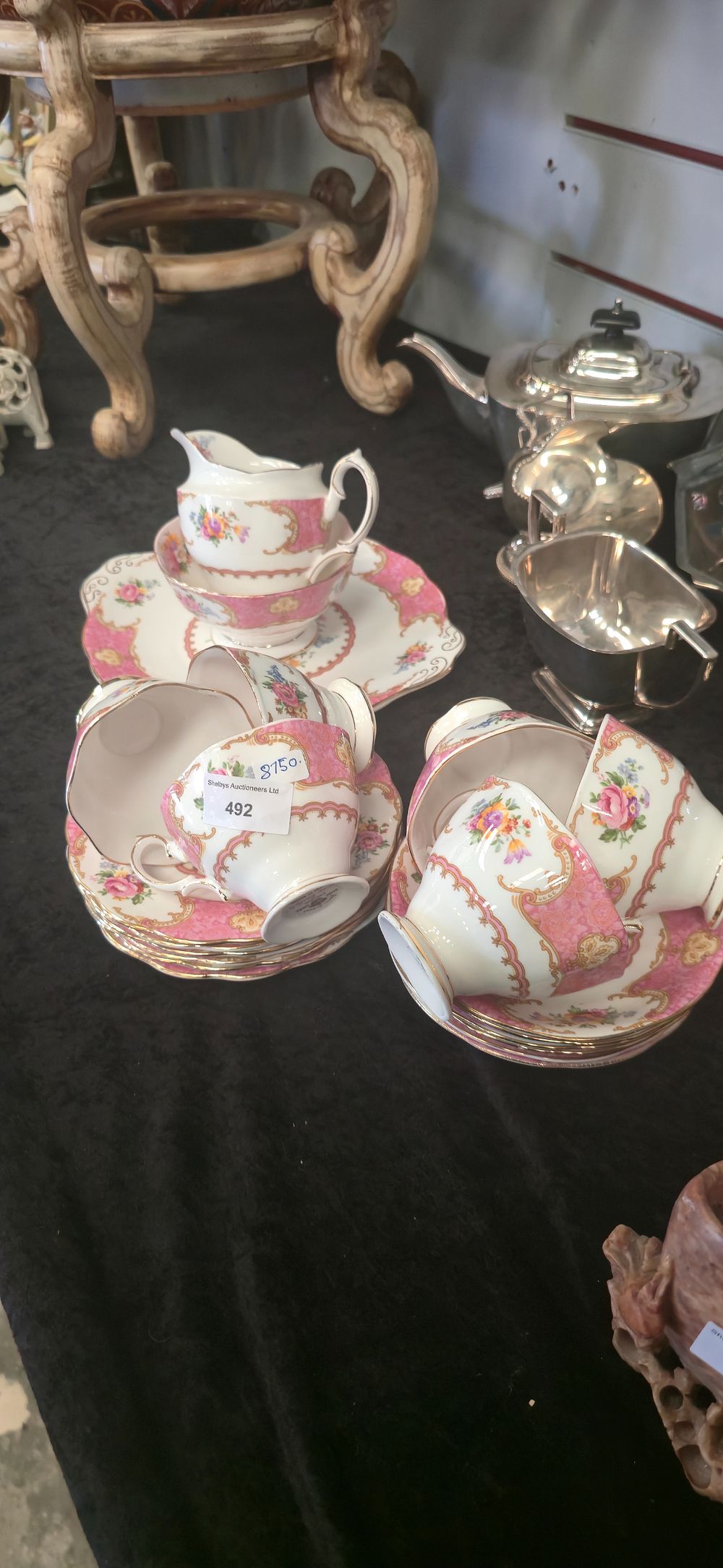 Lot 492: Royal Albert lady, Carlisle, bone, china, tea set