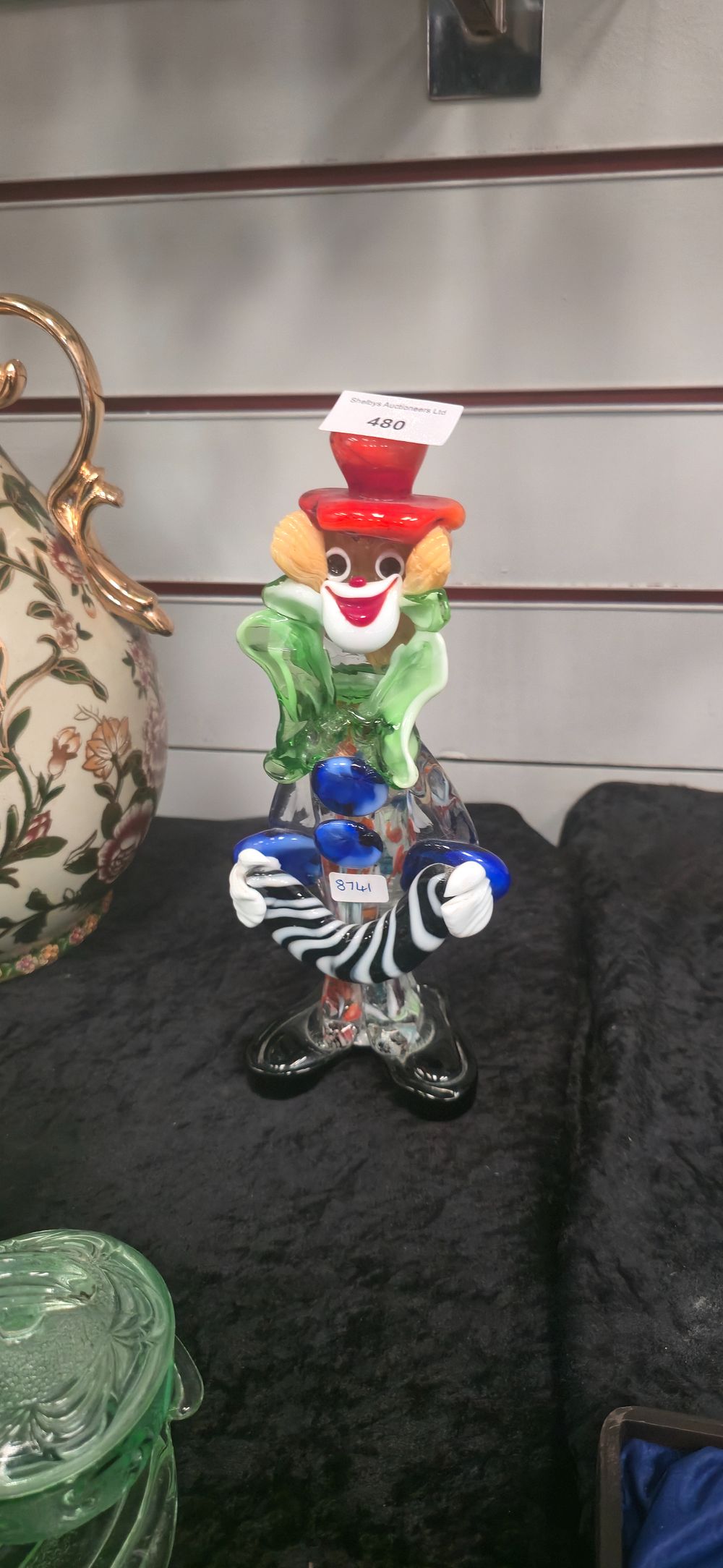 Lot 480: Murano, glass clown, figurine