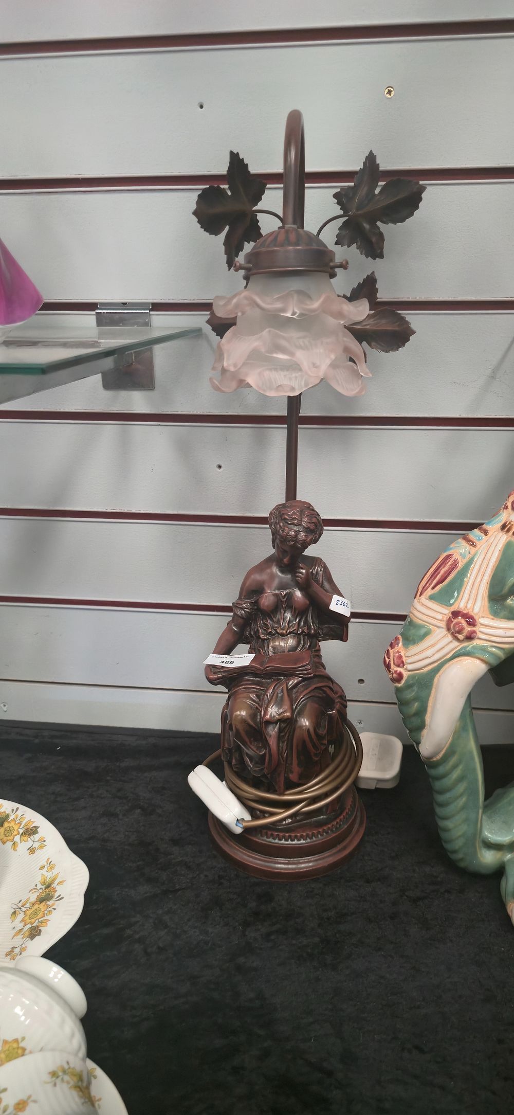 Lot 469: Juliana collection, lady, resin table lamp