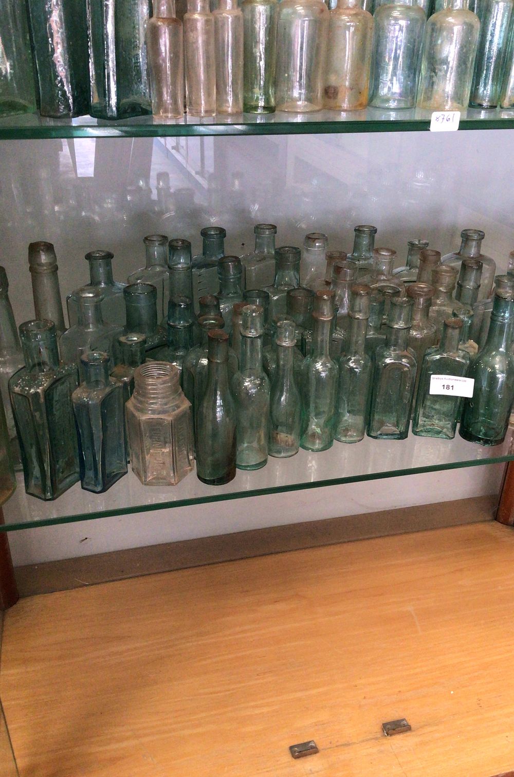 Lot 181: Assorted Vintage Victorian Glass Bottles Collection