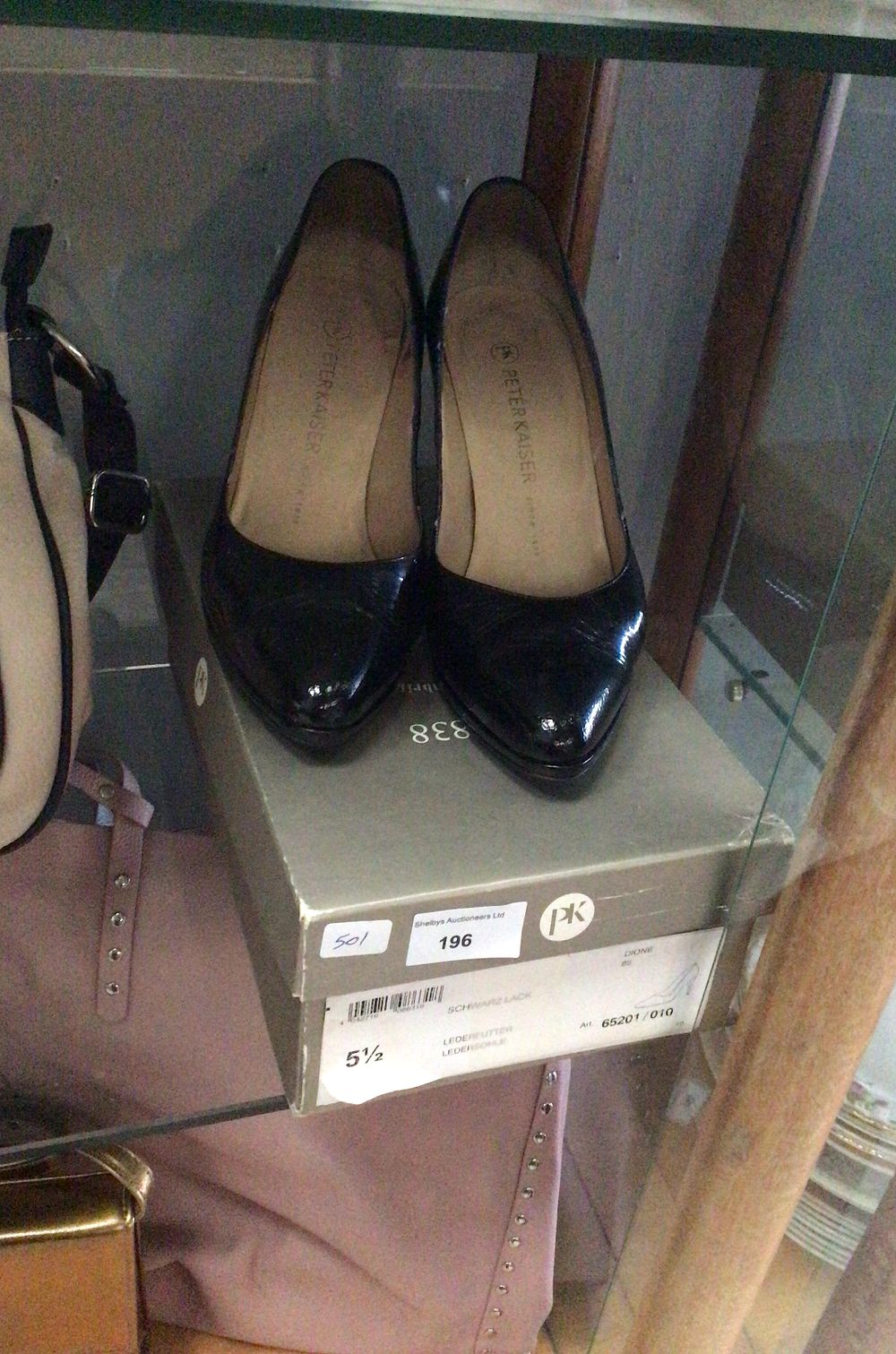 Lot 196: Peter Kaiser Black Patent Leather Pumps