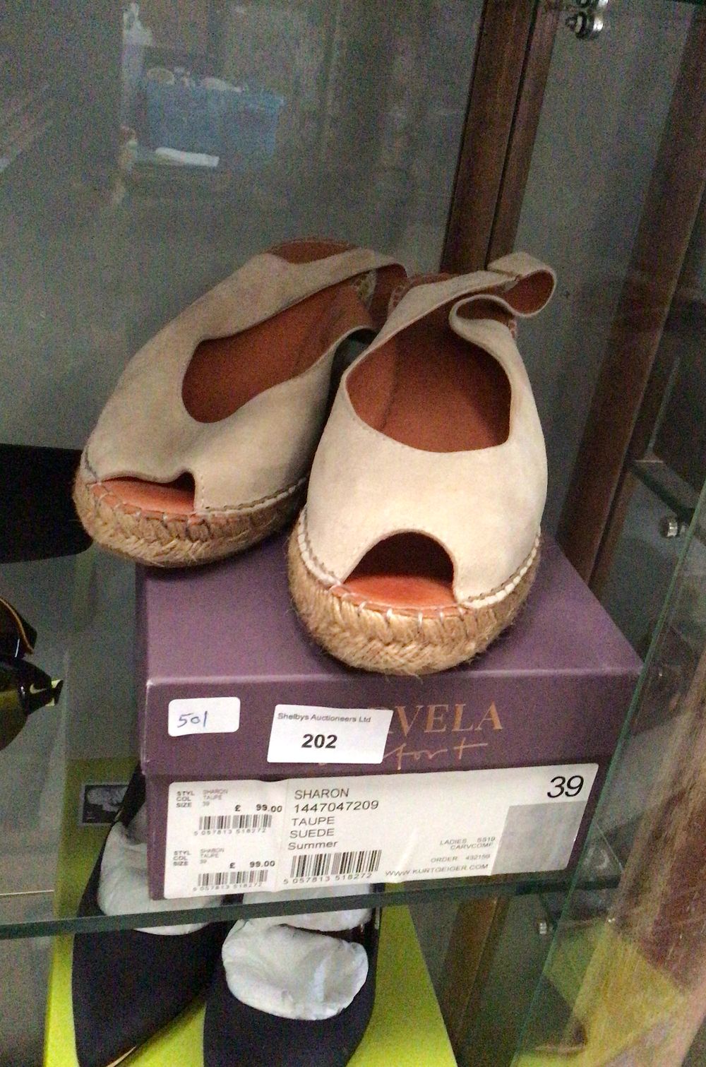 Lot 202: Cavela Sharon Suede Espadrille Shoes