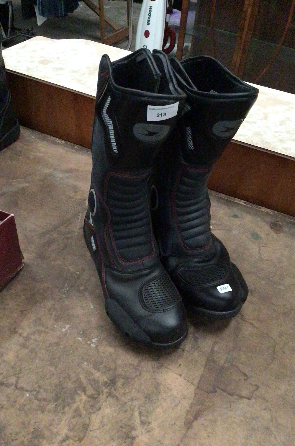 Lot 213: Joe Rocket Ballistic Touring Motorcycle Boots, Size 10
