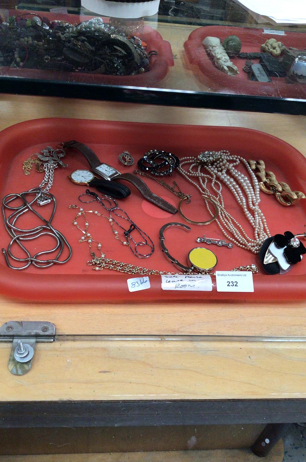 Lot 232: Collection of Assorted Costume Jewelry and Watches
