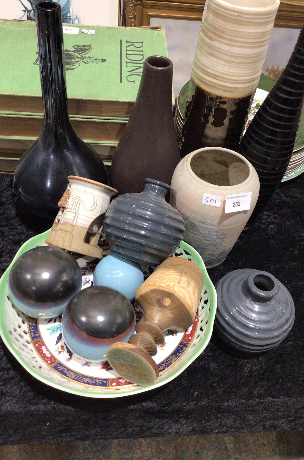 Lot 252: A Collection of Decorative Vases and Objects