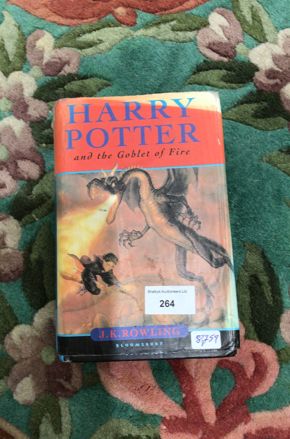 Lot 264: Harry Potter and the Goblet of Fire First Edition Bloomsbury 2000