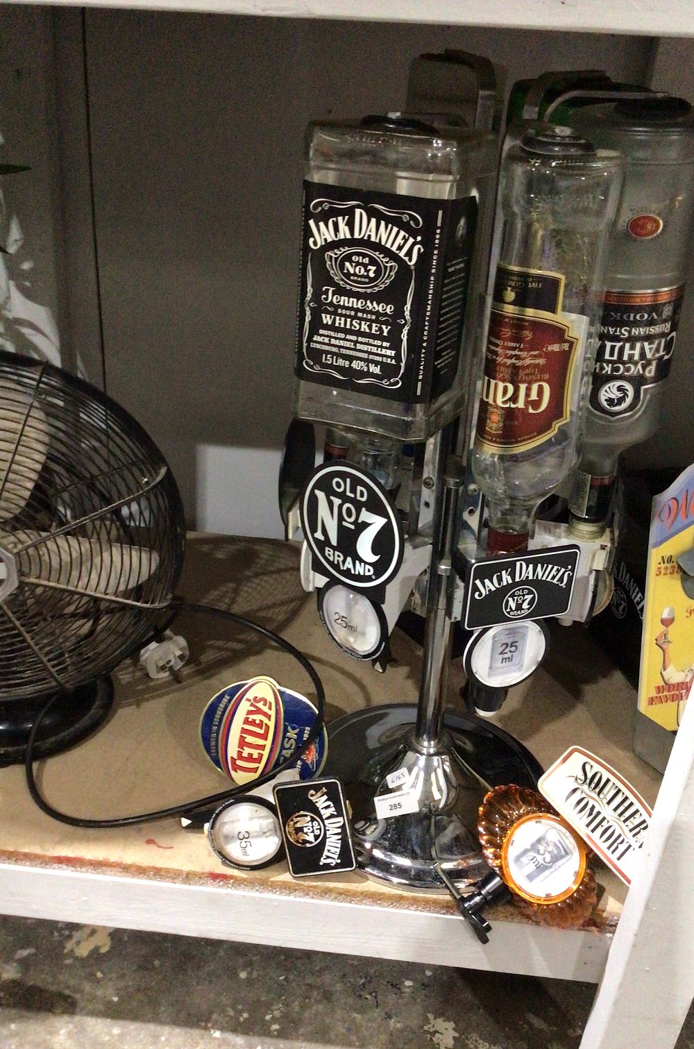 Lot 285: Jack Daniel's Branded Multi-Bottle Spirit Dispenser Bar Optics