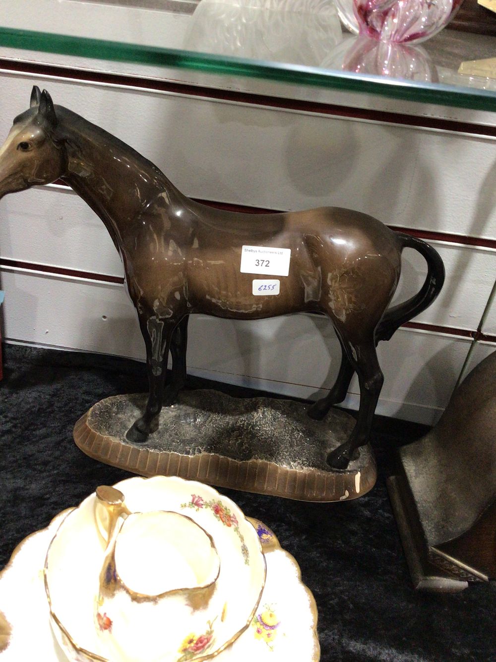Lot 372: Vintage Equestrian Horse Statue