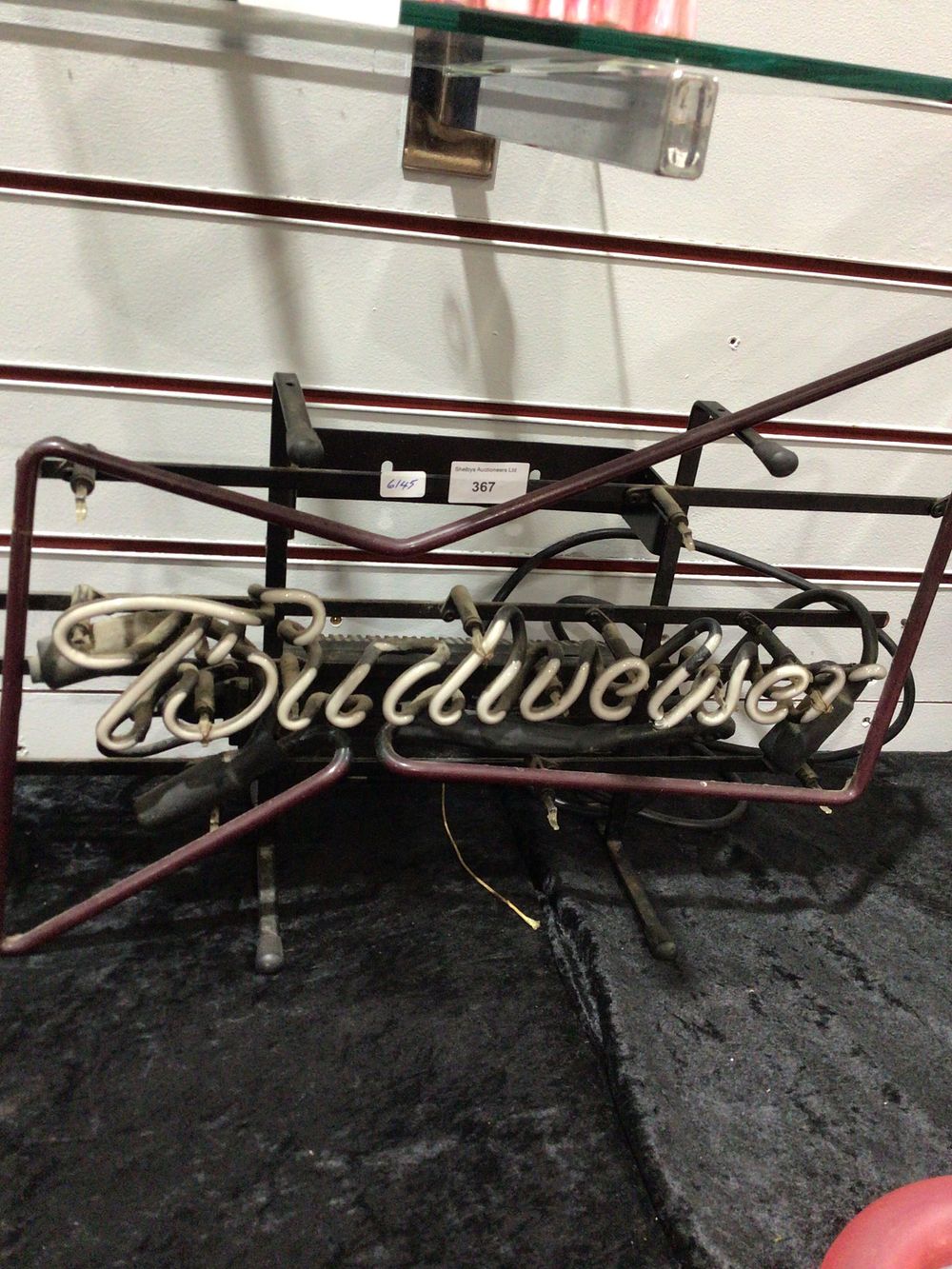 Lot 367: Budweiser Neon Sign