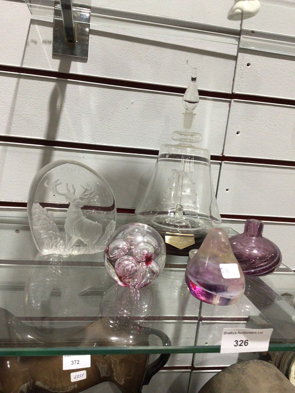 Lot 326: Assorted Vintage Glassware and Decanter