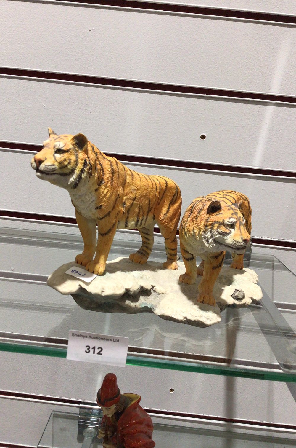 Lot 312: Amy and Addy Tiger Figurine Sculpture