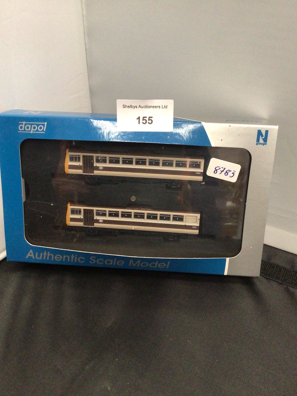 Lot 155: Dapol n gauge class 142 choc and cream