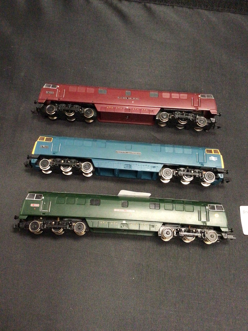 Lot 156: 3 graham farish western class disels