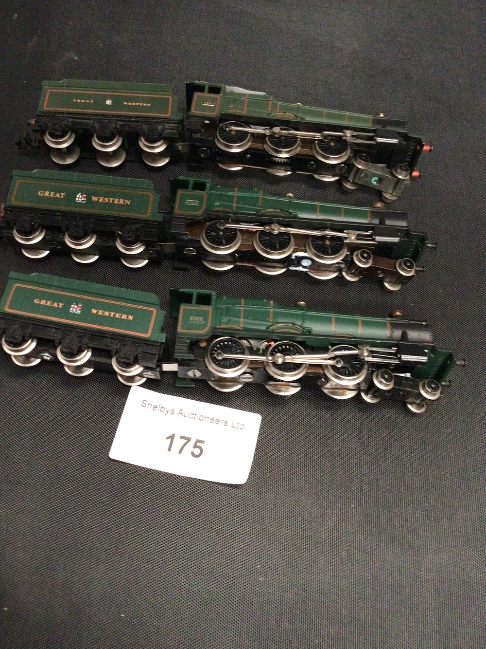 Lot 175: 3 Graham farish n gauge G W Hall class Engines