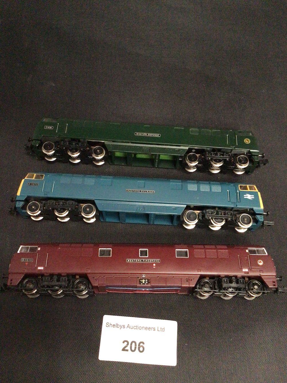 Lot 206: 3 Graham Farish N gauge western class diesels