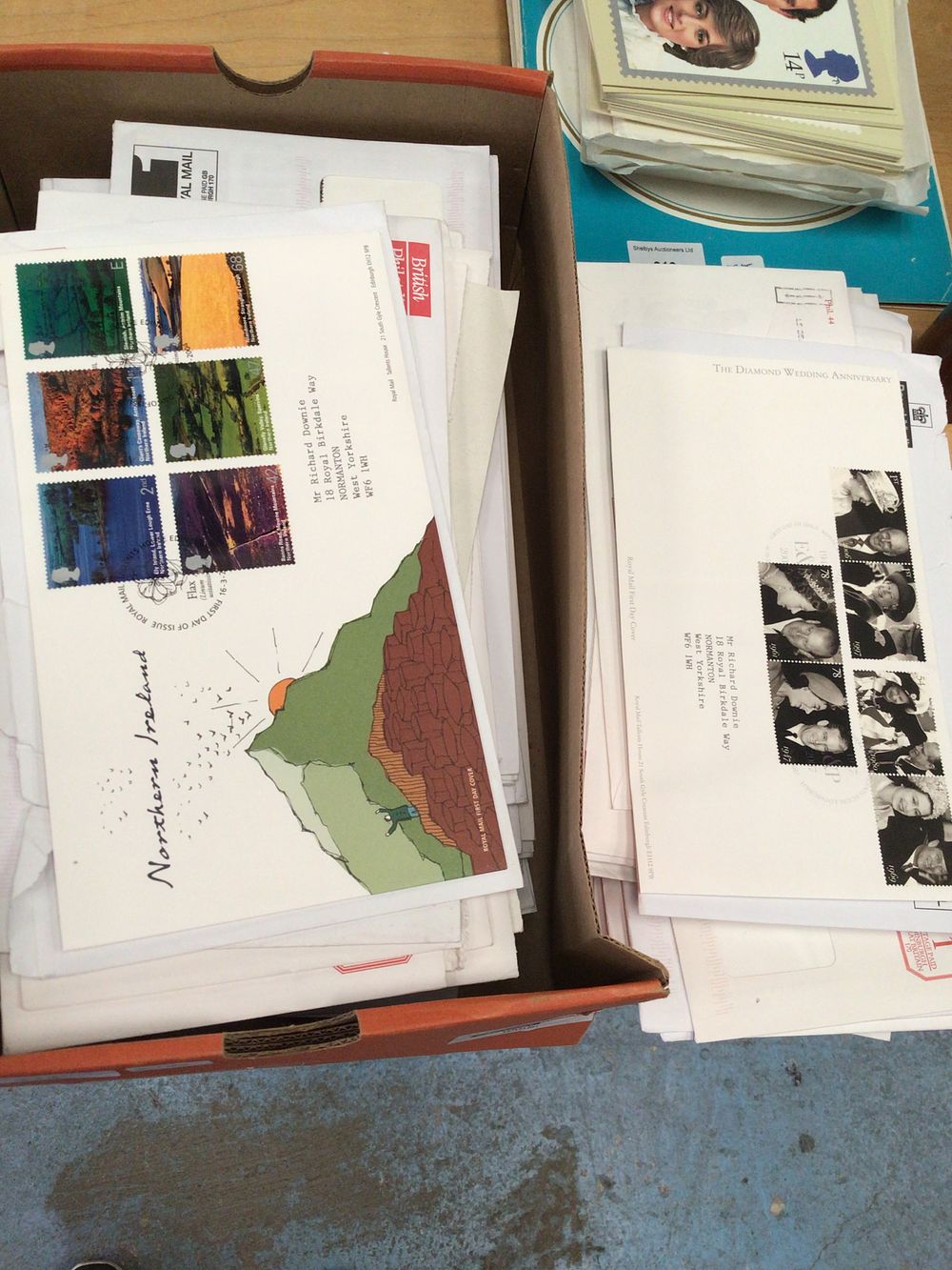 Lot 314: Box containing large amount of Royal mail first day covers all in envelopes