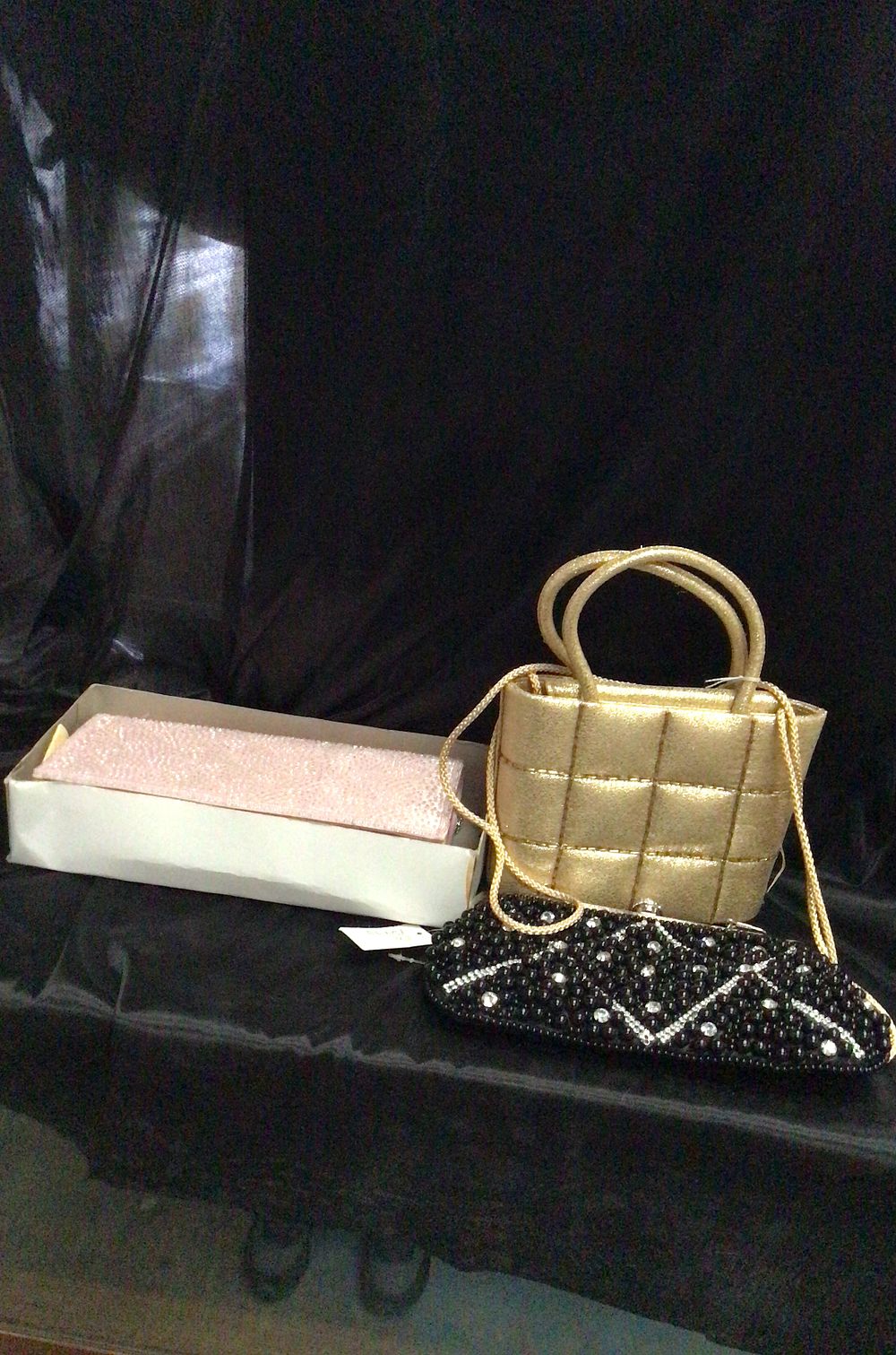 Lot 195: Quilted Handbag and Beaded Clutches