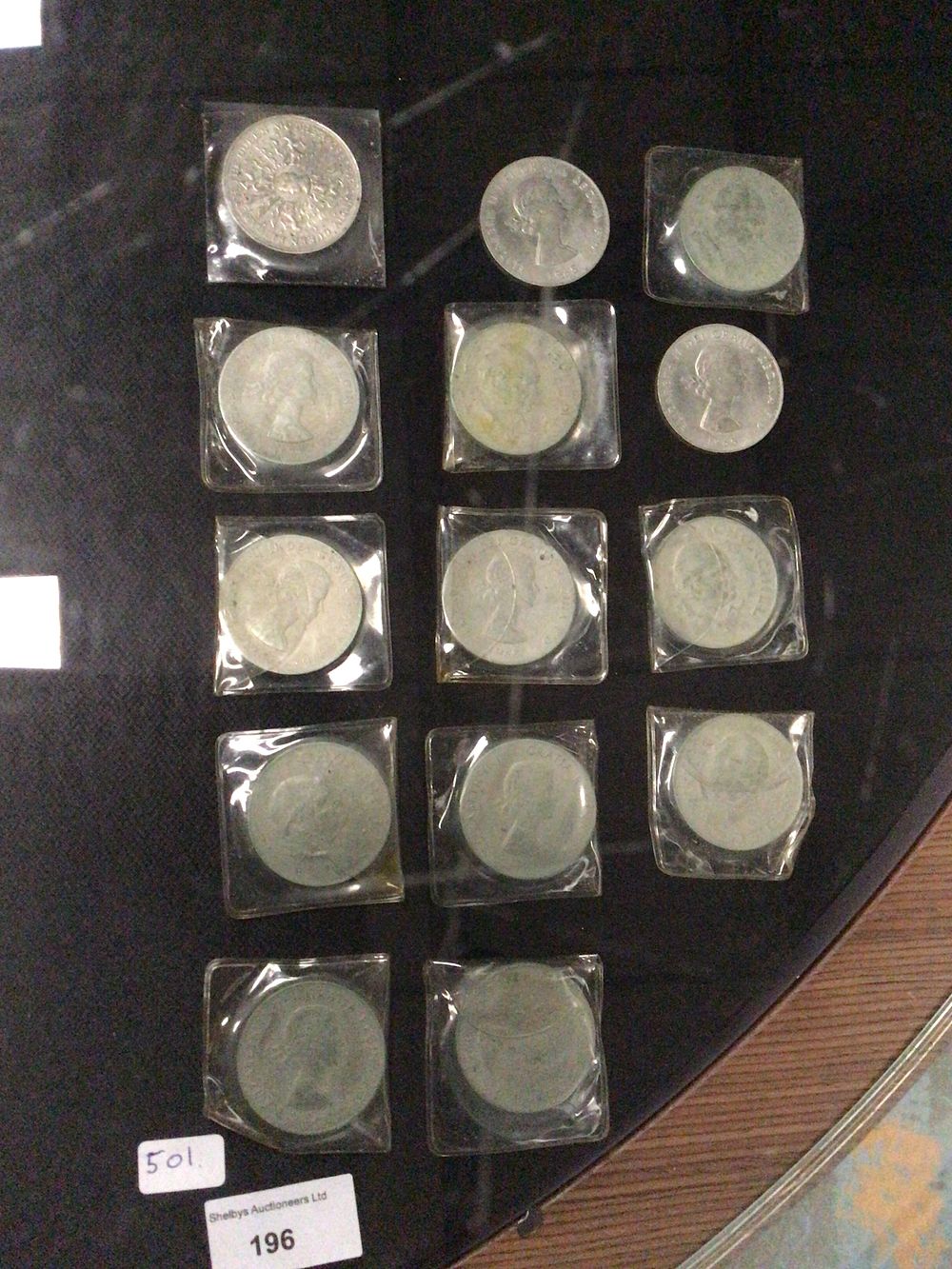 Lot 196: Twelve Silver-Grey Collectors Crowns