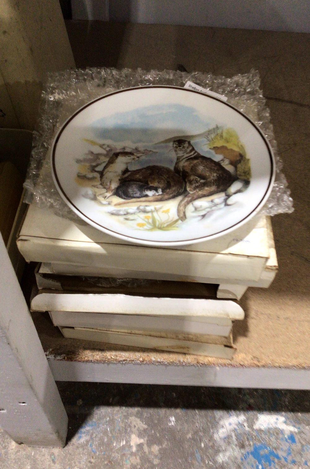 Lot 293: Readers Digest Wildlife of Britain Otters Plates Group