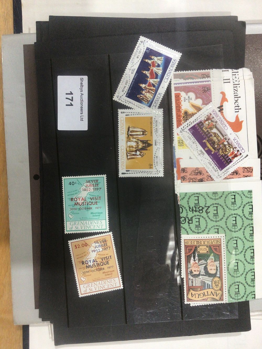 Lot 171: Album Containing World Postage Stamps, Silver Jubilee Issue