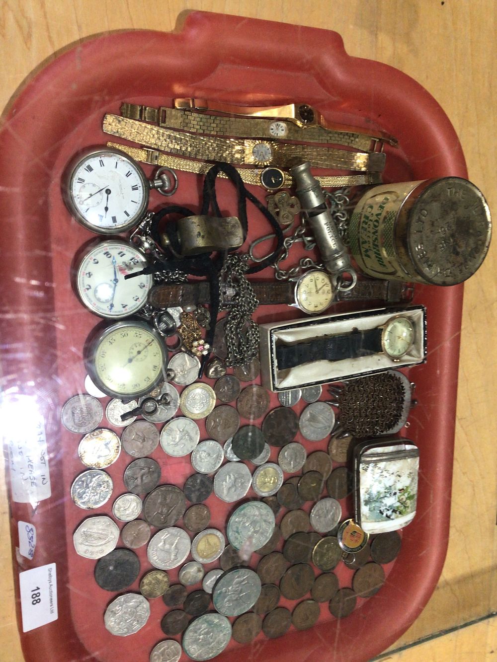 Lot 188: An Assortment of Watches, Coins, and Miscellaneous Collectibles