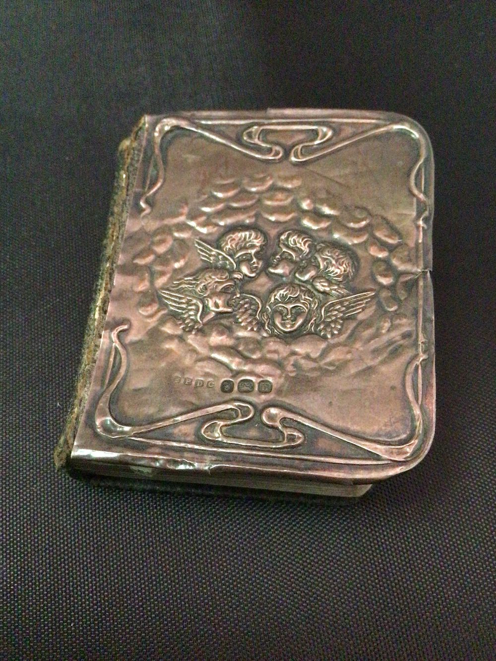 Lot 252: Miniature Art Nouveau Sterling Silver front coverCommon Prayer Book