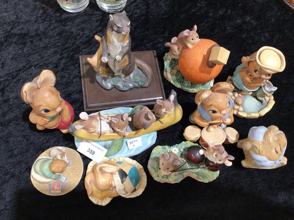 Lot 359: A Group of T Pendelfin Hand-Painted Animal Figurines