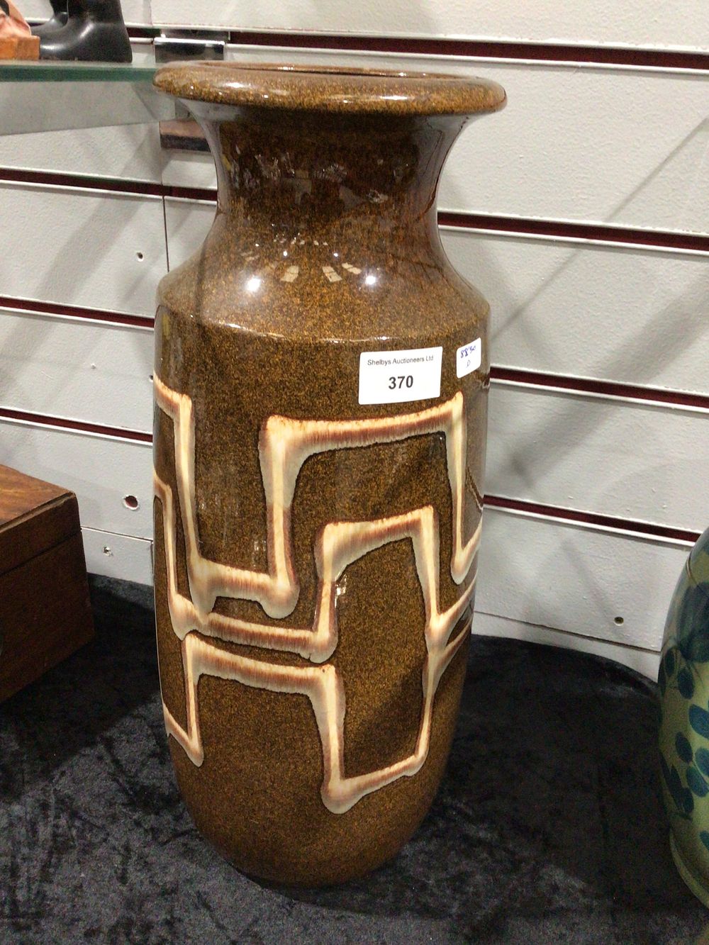 Lot 370: Vintage West German Ceramic Pottery Vase