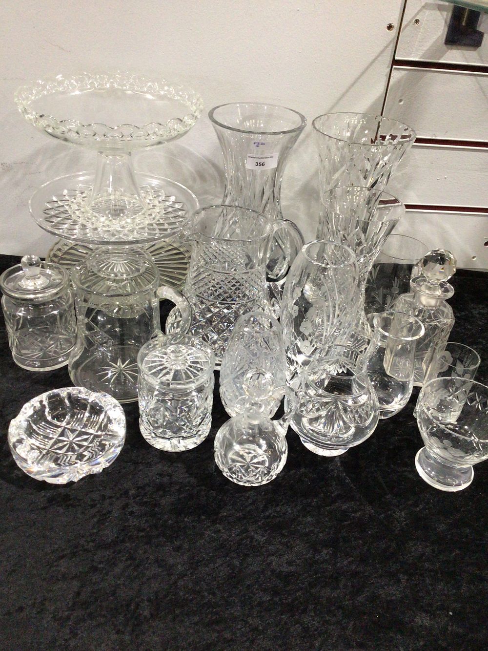 Lot 356: A Collection of Cut and Etched Crystal Ware