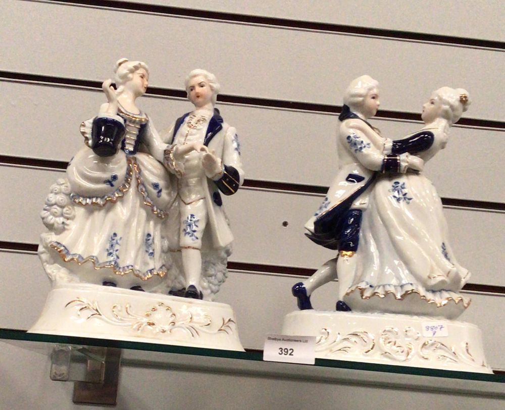 Lot 275: Two Victorian Style Porcelain Figurines
