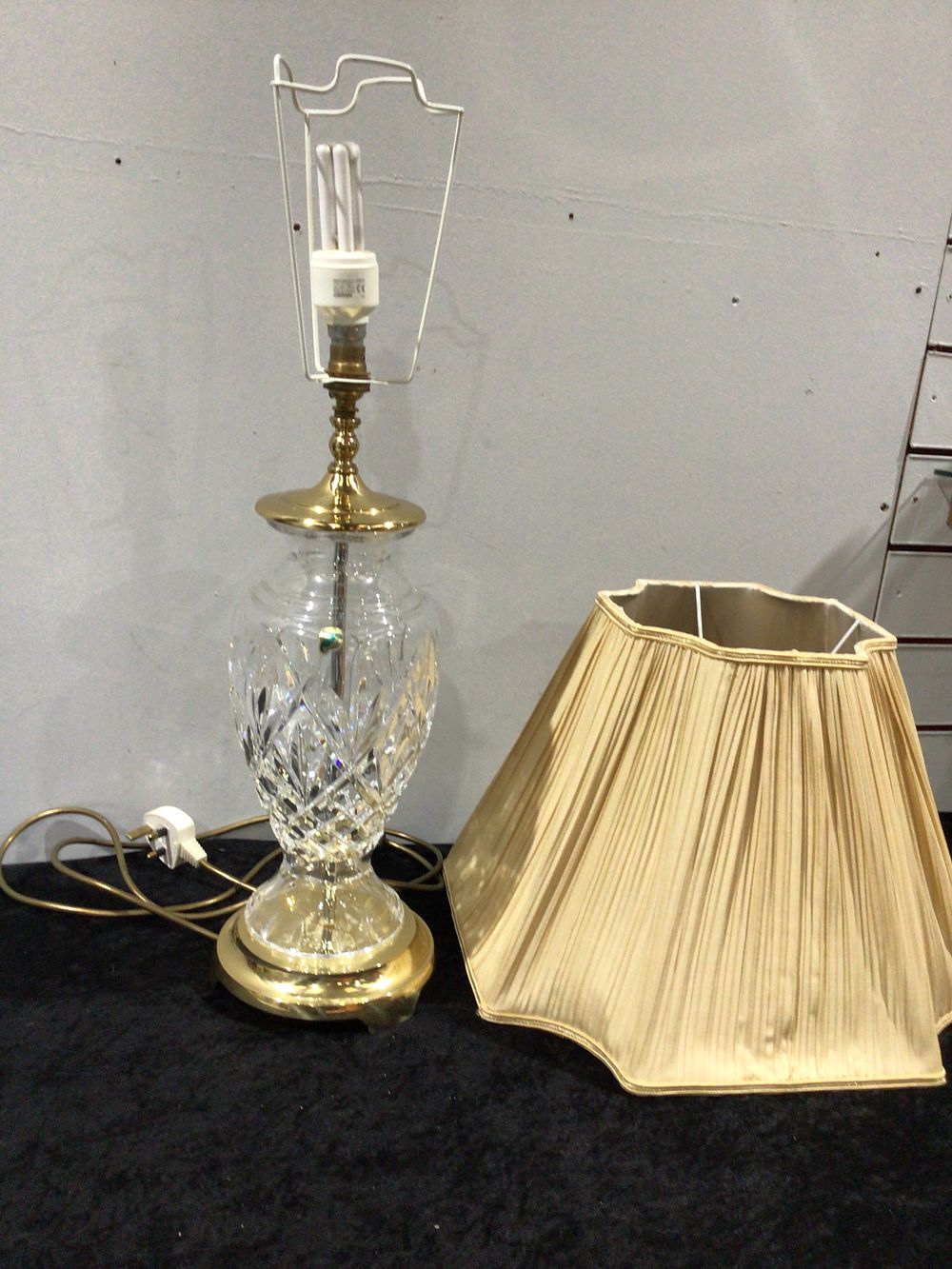 Lot 204: A Waterford Crystal Table Lamp