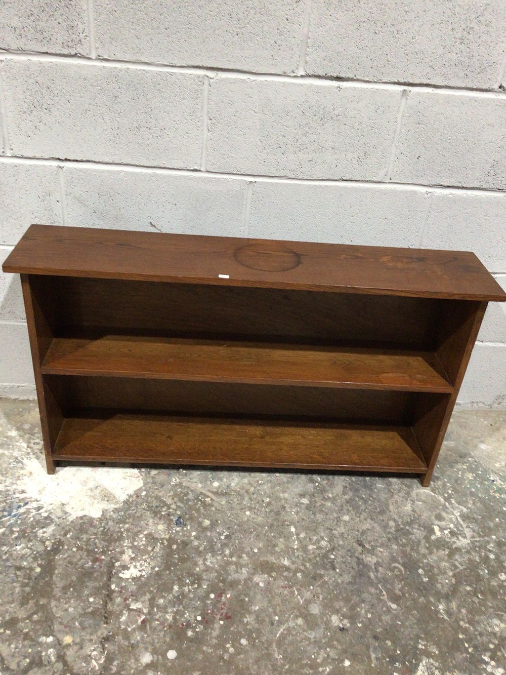 Lot 254: A Mid Century Three-Tier Oak Bookcase