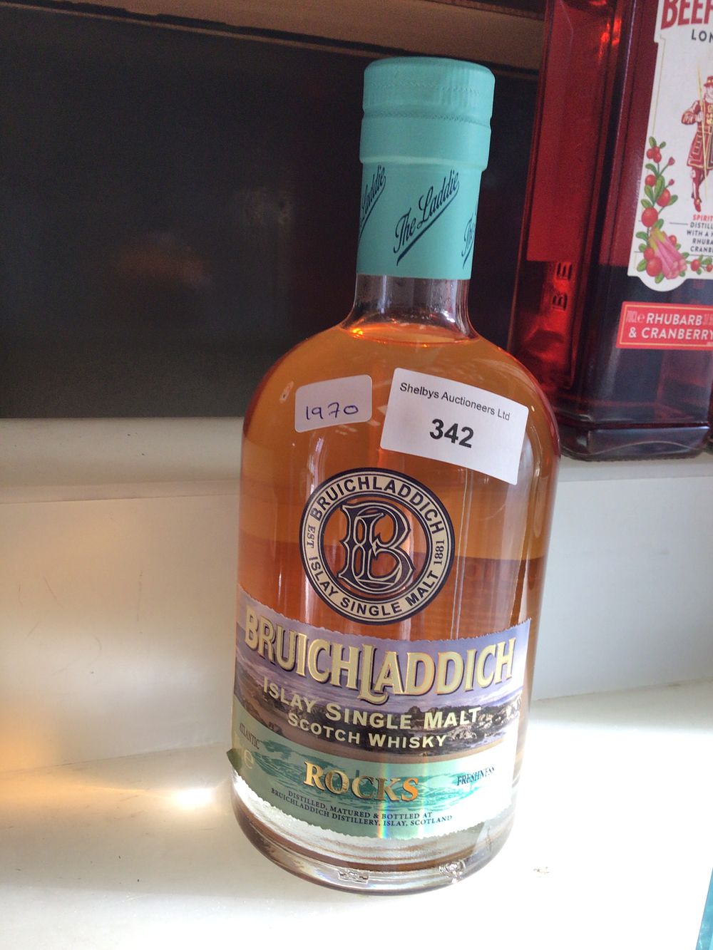 Lot 342: Bruichladdich rocks Islay Single Malt Scotch Whisky