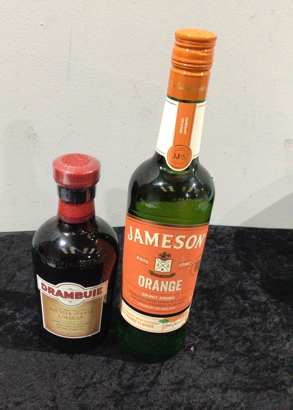 Lot 345: A Pair of Spirits: Jameson Orange Spirit Drink and Drambuie Liqueur