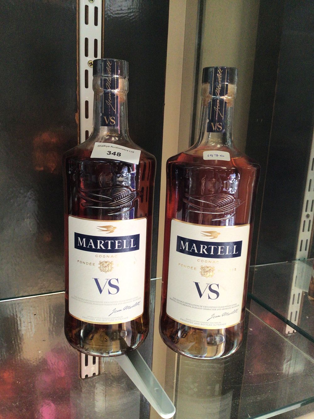 Lot 348: A Pair of Martell VS Cognac Bottles