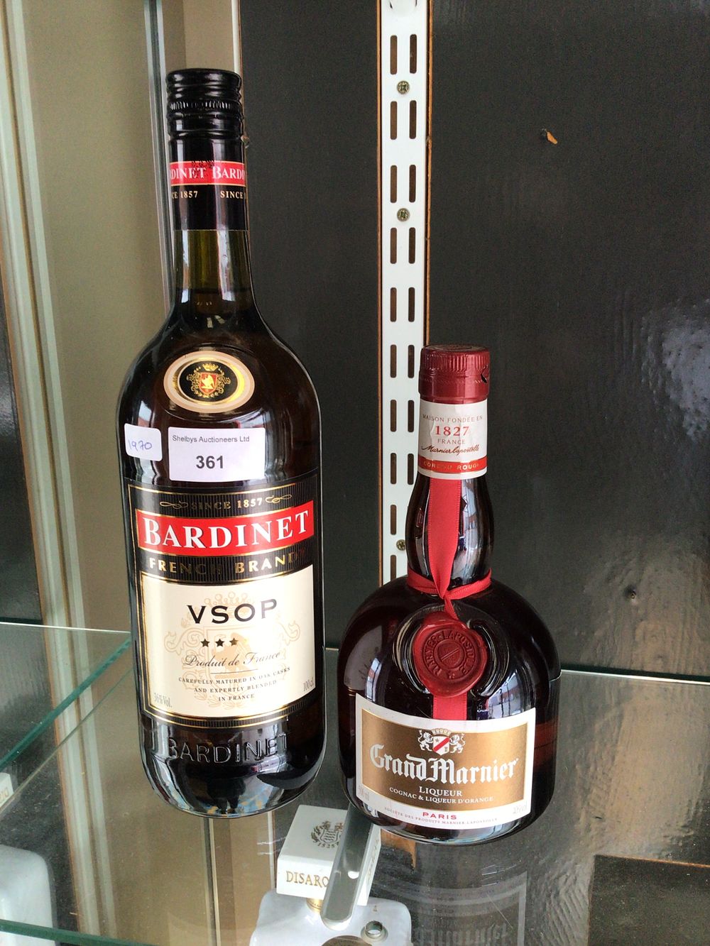 Lot 361: A Pair of Bardinet French Brandy VSOP and Grand Marnier Cordon Rouge Liqueur