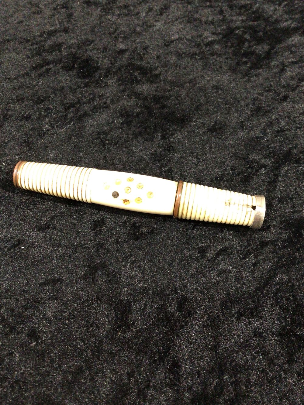 Lot 387: A Dieppe Carved Bone Needle Case, circa 1900