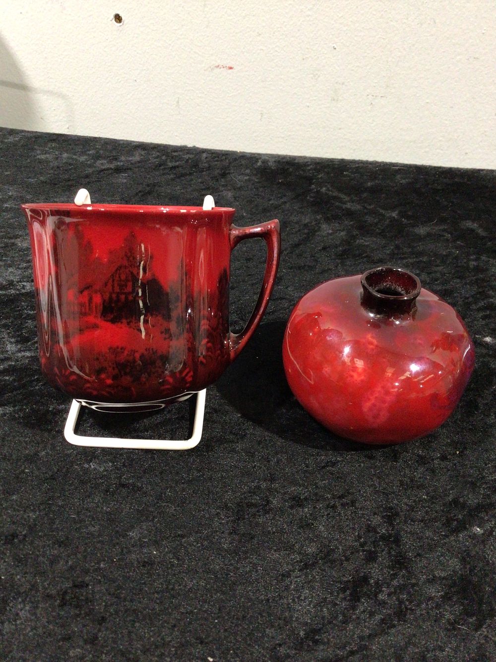 Lot 183: A Pair of Royal Doulton Flambé Glazed Ceramic Wares