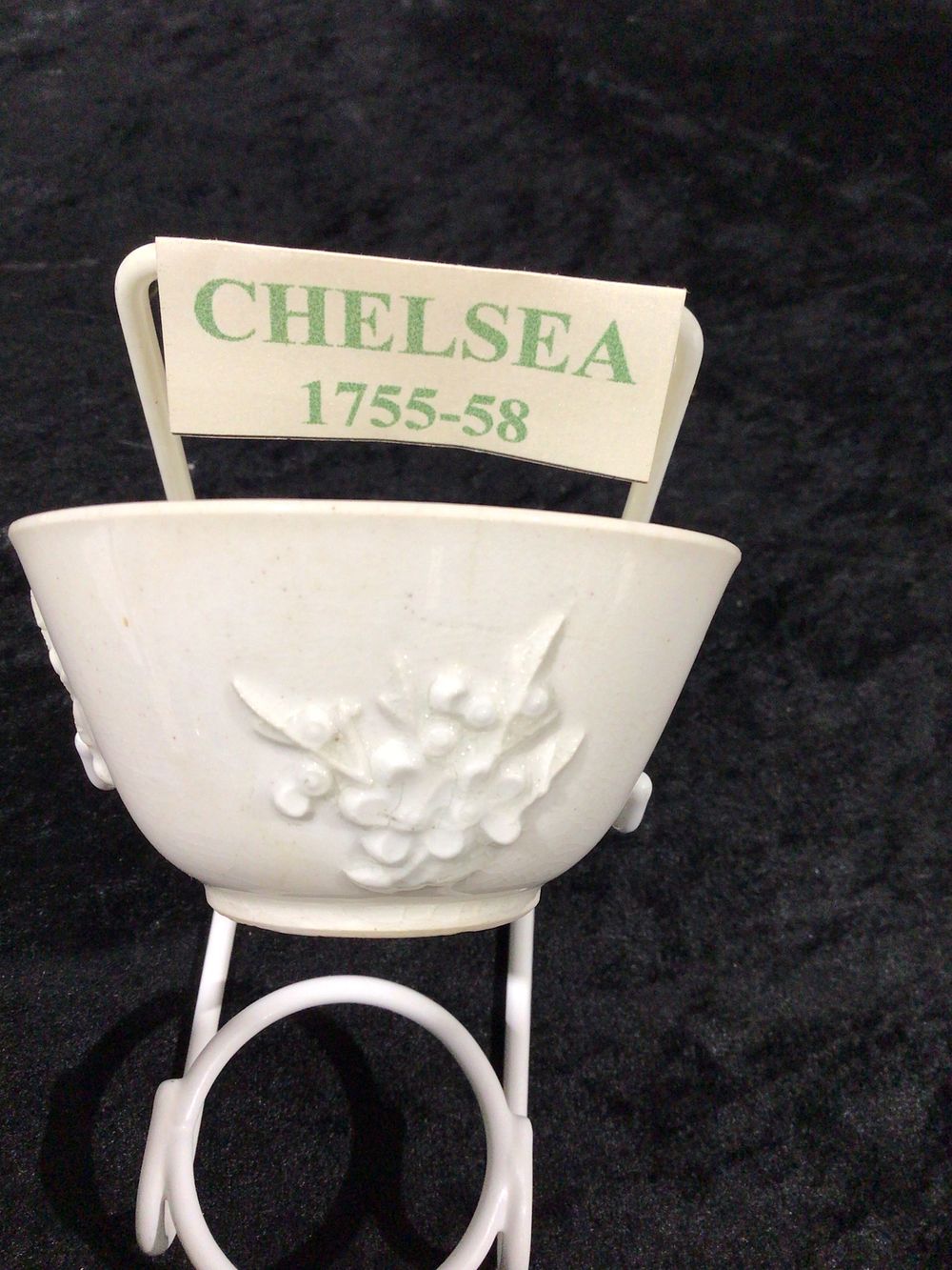 Lot 191: Chelsea Porcelain Bowl, molded with foliage and berries, circa 1755-1758