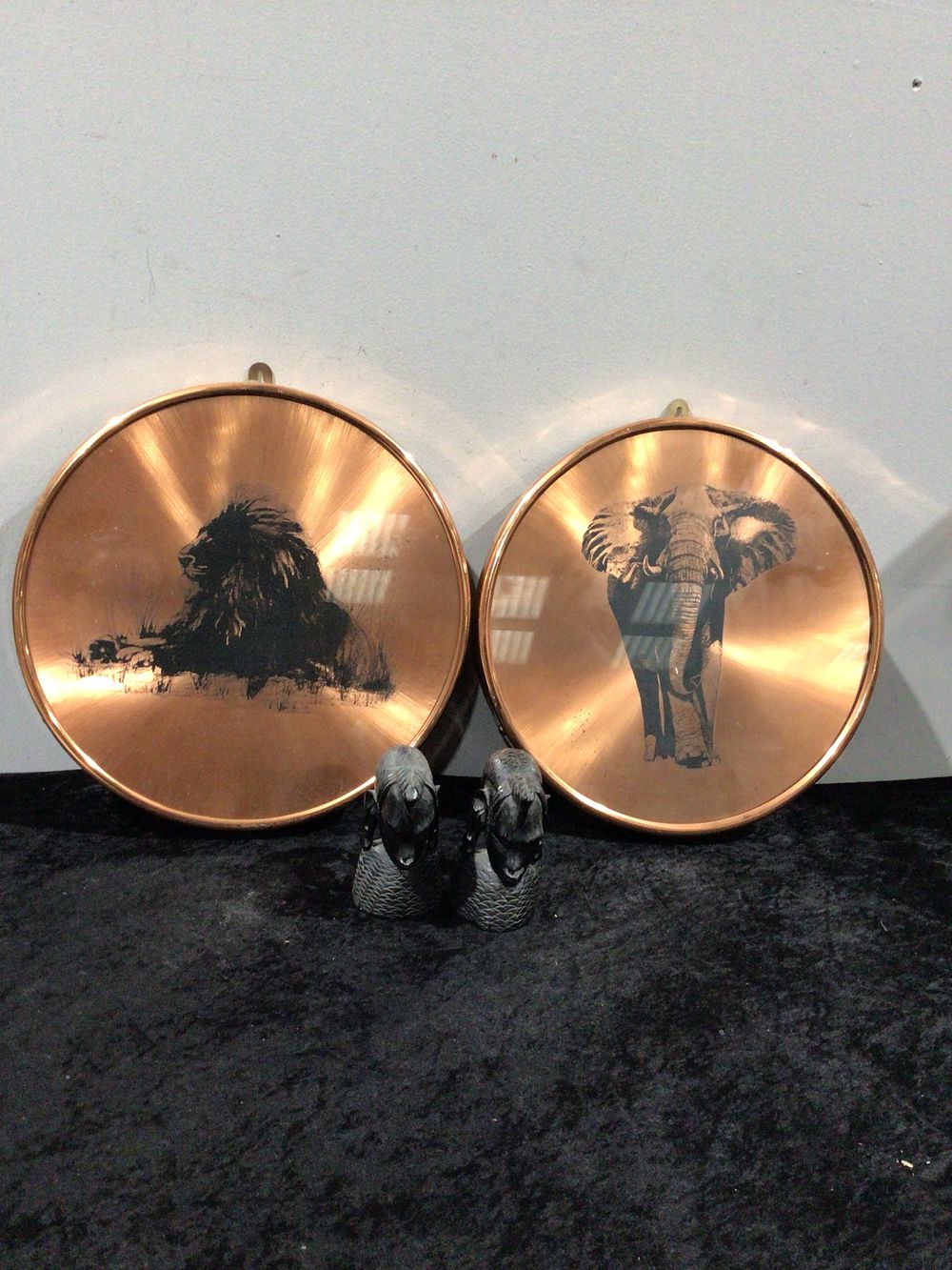 Lot 162: A Group of Copper Wall Art With African Small Busts