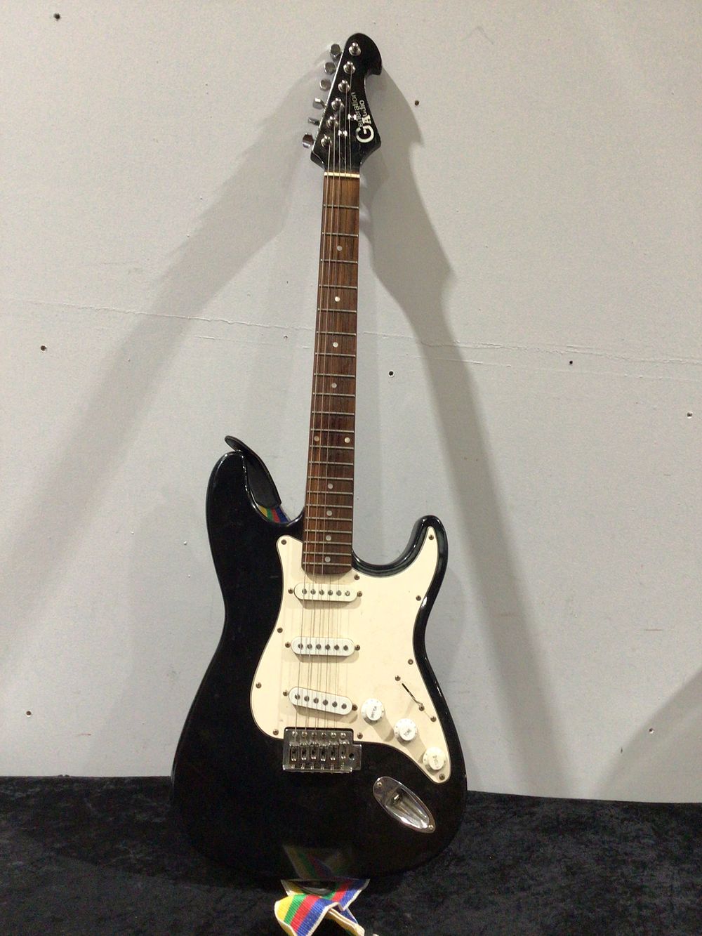 Lot 242: Generation Audio Stratocaster-Style Black Electric Guitar